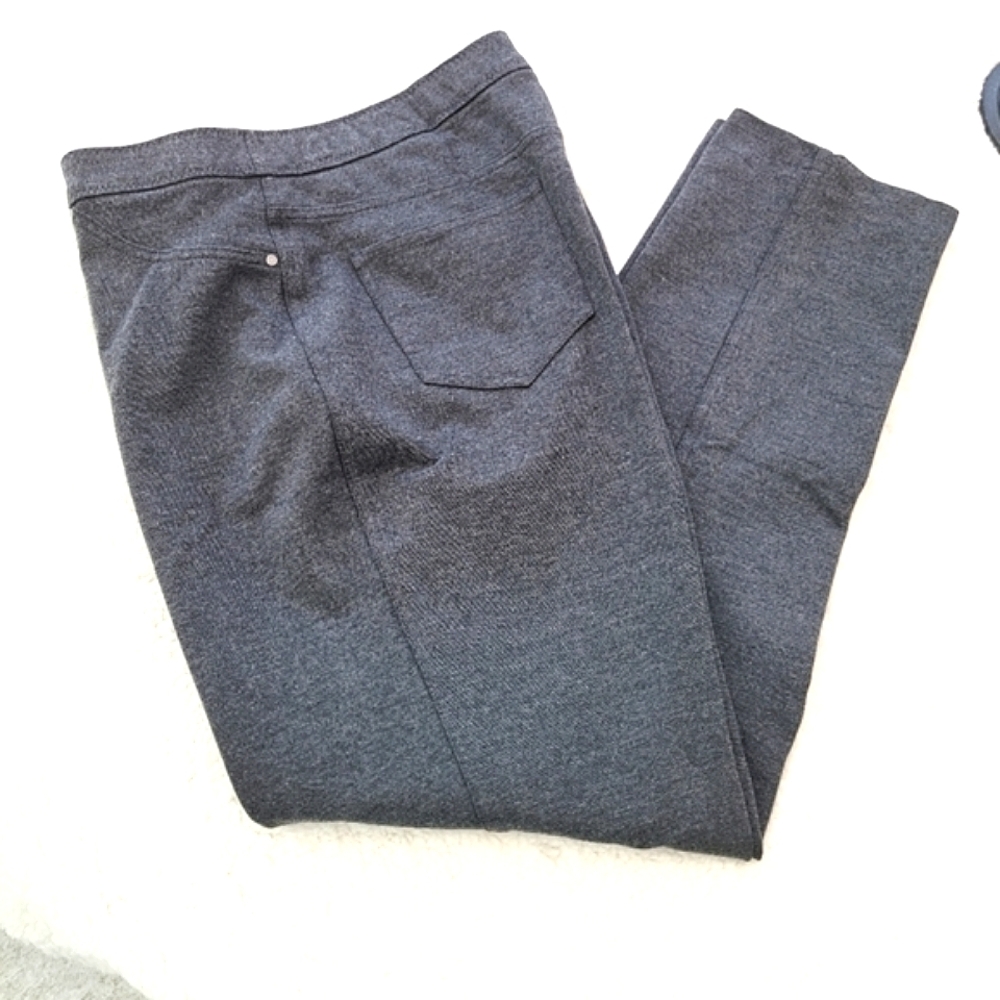Chico's Charcoal Knit Jeans Sz 2R=12